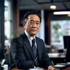 日本演艺文化资深编辑田中雅之的专业照片，办公环境，职业形象
